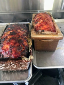 We made turkey meatloaf from turkeys raised here at the farm. Here they are just out of the oven.