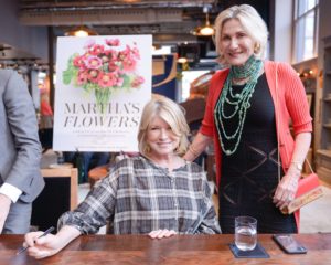 Here I am with my longtime publicist and friend, Susan Magrino, just before the start of our book signing. (Photo by Madison Voelkel, BFA.com)