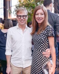 Here are painter and sculptor, Will Cotton, and Rose Dergan. (Photo by Madison Voelkel, BFA.com)