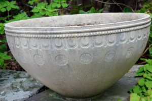 Here is another stone vessel - I love the repeating designs.