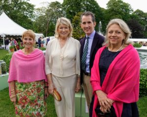 Here I am with Kevin, Trudy Coxe, CEO and Executive Director of The Preservation Society of Newport County, and Patricia Fernandez, chairwoman of the Flower Show.