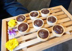 These are Boston creme pie tartlets - a big hit with the guests.