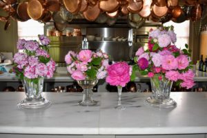 Here are some beautiful roses on my kitchen counter. Before placing in the vase, recut the rose stems to eliminate any air bubbles that will prevent them from taking in water. And cut the stems at a 45-degree angle so they don’t rest flat on the bottom of the vase. What kind of roses are blooming in your gardens this year? Share your comments with me in the section below.