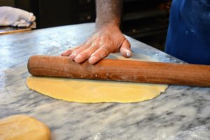 Chef Pierre rolls out the homemade pate brisee for our quiche. For a perfect pate brisee, go to my web site. https://www.marthastewart.com/317858/pate-brisee-pie-dough