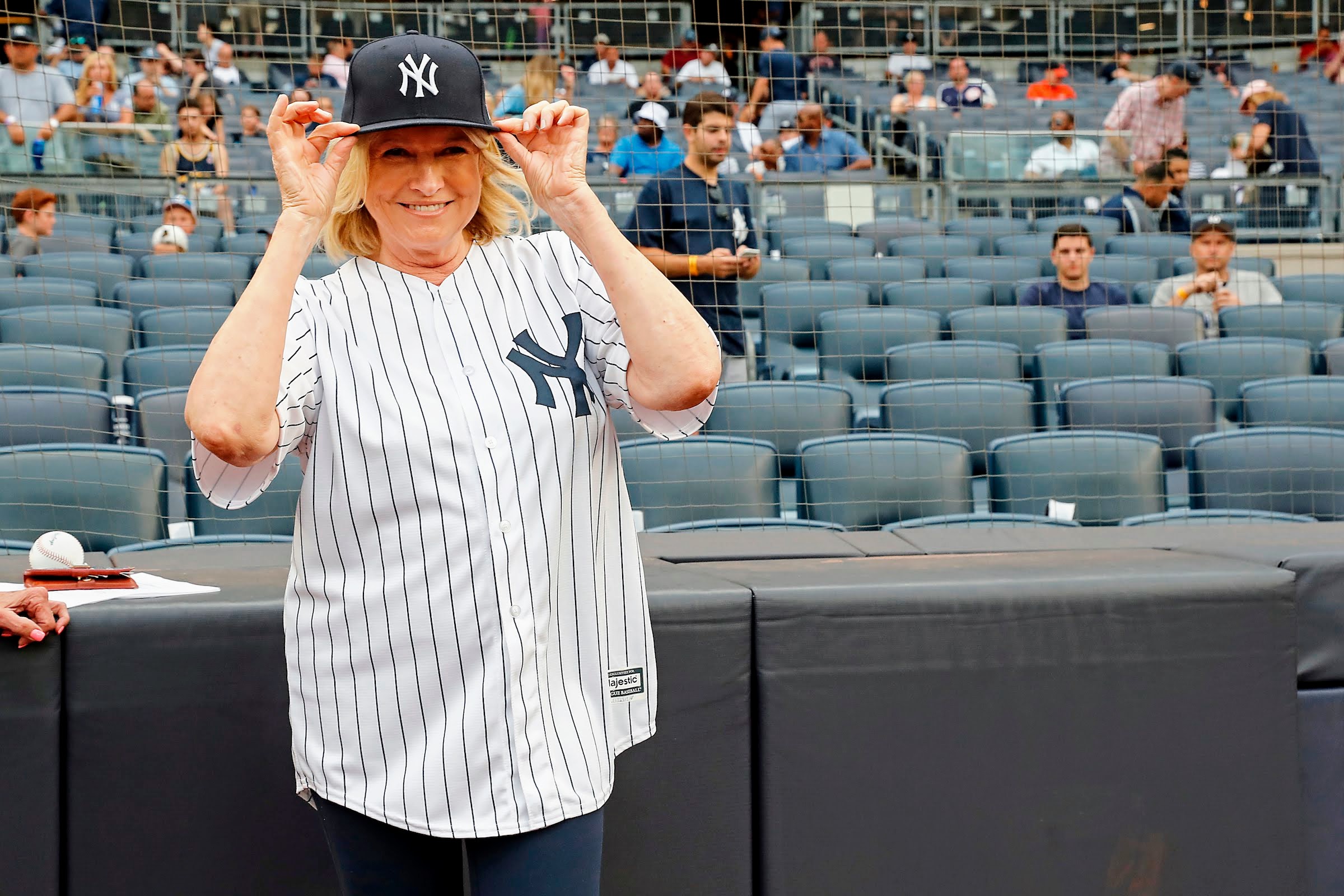 Throwing the First Pitch at Yankee Stadium - The Martha Stewart Blog