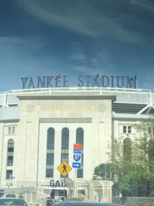 Here I am approaching Yankee Stadium, located in the Bronx section of New York City - it was a perfect day for a ball game! The new Yankee Stadium was built in 2009, replacing the original from 1923. It seats just over 52-thousand fans, both sitting and standing.