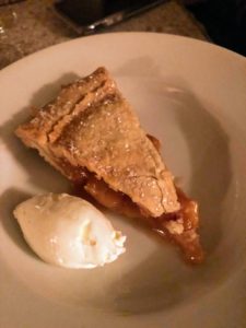 For dessert, homemade peach pie and sorbet. And of course, the peaches came from Frog Hollow Farm - the same peaches I am selling on QVC - order yours now! goo.gl/kKDQxK