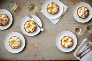 This coming weekend, tune in to PBS to watch the episode on "fanciful tarts". You'll love these individual lemon custard tarts.