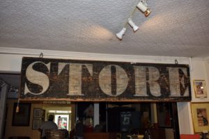 This large "store" sign is original from 1850.