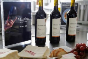 We also provided great pairing selections from the Martha Stewart Wine Co. This is Sierra Trails Old Vine Zinfandel. We also served Racine Chardonnay, and Racine Rosé - one of my favorites. (Photo by Laura Manzano) http://marthastewartwine.com/