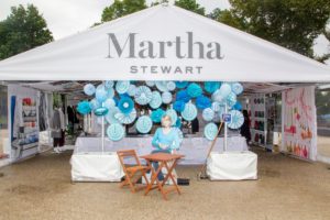 At all our USA Today Wine & Food events, visitors can step into this Martha Stewart Experience Pavilion to see all our partnering brands, ask questions about my products and join in on a crafts projects. Guests also got to sit at "my table" and take photos with me - doesn't this look real?