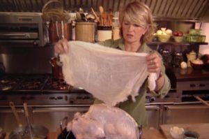 Perfect Roast Turkey 101: In this segment, my longtime producer, Judy Morris, learns how to prepare her first Thanksgiving dinner. For more than 20-years, fans have told me this is a never-fail, almost-too-perfect-to-carve turkey recipe. My secret to success? Cheesecloth!