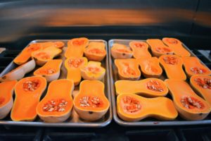 I had a great idea for this year's appetizer. I decided to serve curd in the butternut squash - wait until you see how beautiful these butternuts look when done.