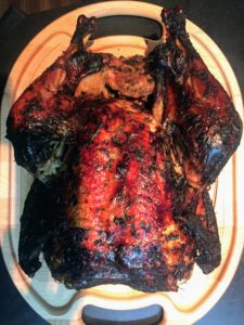 Cathryn’s husband brines his turkey every year. The process took two-days for this 20-pound bird, but it was well worth all the effort - it was delicious.