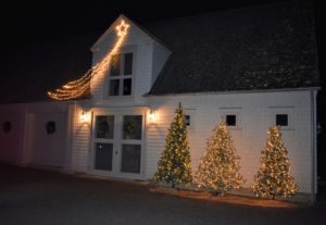 And here’s the star on the Gym building. Are you busy decorating this weekend? Let me know what your favorite outdoor decorations are in the comments below. Do you use a lot of lights and decorative objects, or do you keep it more simple. I love hearing how others decorate for the holidays.