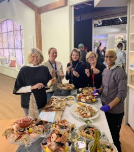 And here we all are enjoying some of our Wild Caught Dungeness Crab Clusters - everyone flocked to the table for these fresh and meaty crabs - you'll definitely want this for your holiday gathering!