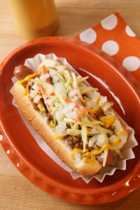 The chili dog is one of my concession-stand favorites - enjoy chili over a hotdog instead of in a bowl.