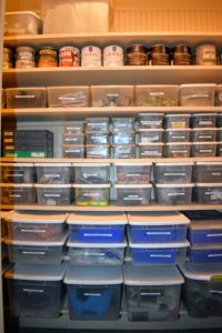 And aim to clean out storage areas like this at least once a year. This will prevent the build of unnecessary items taking up valuable space. Hammer, nails, and other tools are easier to find when everything is kept in its proper place. What organization projects are you doing this season? Share your comments and tips below.