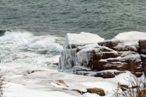 Here is another view from Ocean Drive near Thunder Hole. Thunder Hole is a natural rock inlet where waves crash with a thunderous boom and high-flying foam when seas are up.