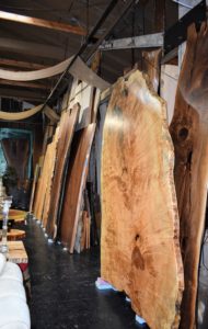 But the real eye-catchers are these live edge slab tabletops - no two slabs will be exactly alike, making each project completely unique.