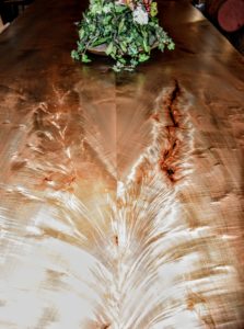 Look at the feather-like veining in this table.