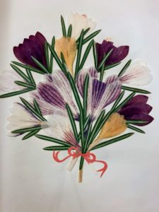 Here is a closer look at one of Maria E. Halstead's Pith flower works.