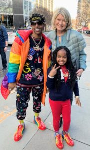 We also met the young rap singer and songwriter, Silento, and his little sister. There were so many celebrities and performers in town for the game.