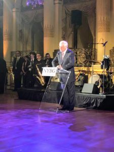Here is Barclay addressing the guests and welcoming them to the event. The dinner raised more than 500-thousand dollars for the NYBG orchid research collection.