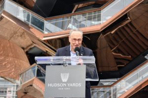 Senator Chuck Schumer also spoke and acknowledged all those who worked so hard on this project over the last 10-years.