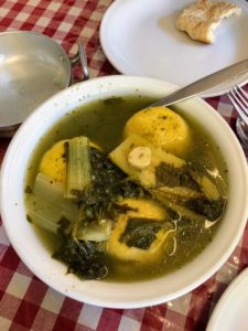 This is kubbeh in sour chard soup.