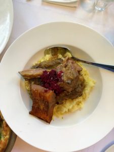 This is braised lamb with couscous.