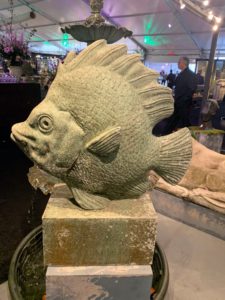 Here's another fun animal figure – a fish presented by Fleur in nearby Mt. Kisco, New York. Fleur specializes in rare and distinctive garden antiques, and other decorative accessories for the home. http://www.fleur-newyork.com/index1.html