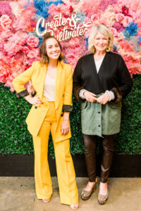 And here we are in front of a floral backdrop stating one of the conference's most powerful messages. You may have seen it on my Instagram page @marthastewart48. What a great event for all women in the workforce. Go to the Create & Cultivate web site to learn about other upcoming conferences. (Photo by Becki Smithhouse Photography)