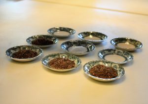 We also prepared the salt and pepper dishes ahead of time. I like to use several small dishes for salt and pepper that can be placed within easy reach down the length of the table.