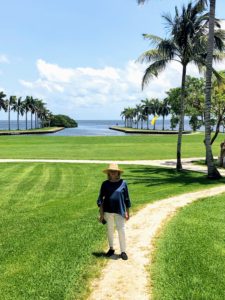 Here I am on the front lawn with the key-hole shaped boat basin and Biscayne Bay behind me. The Deering Estate is part of the Biscayne Bay IBA, Important Bird Area, and Great Florida Birding and Wildlife Trail - a two-thousand-mile, self-guided trail traversing 500-sites located throughout Florida.