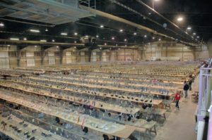 Here is a picture from the Ohio National Poultry Show, an annual show in Columbus. This show always falls on the first weekend in November. This show attracts more than seven-thousand entries and nearly 500 exhibitors. (Photo by ohionational.org)