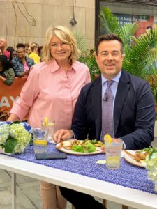 And here I am with Carson after the segment. Everyone loved these recipes from my book, "Grilling." I know you will too - buy your copy today.