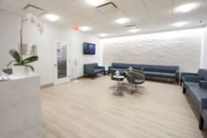 The Martha Stewart Center for Living is completely designed to have large spaces, so patients and their caretakers are comfortable waiting for appointments and services. (Photo courtesy of Mount Sinai Hospital)