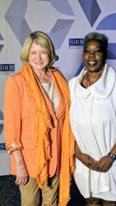 Here I am with Renee Sumby, SHRM Speaker Specialist. Sumby was a great help in coordinating everything for my appearance.