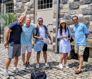 Here's another group ready to start the hunt - Neuberger Berman Managing Director Sam Porat, Colin Hagen, Mario Silva, Jessica Hopen and Steven Antosy.