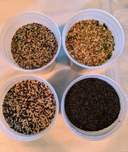 I offer a variety of seeds from Lady Gouldian Finch in Irvine, California. These blends are carefully selected to provide the widest range of micronutrients for resting, breeding and molting seasons. https://ladygouldianfinch.com/
