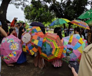 After our long drive, we were given a very colorful and enthusiastic welcome in Pampanga. It was also a national holiday in the Philippines - many, many people came out to greet us.