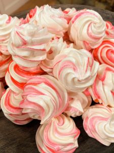 These are sweet meringues - this book shares great tips for making them look and taste perfect with no breaking or cracking.