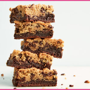 These are Chocolate Chip Cookie Brownies - for those times when you just can't decide between a cookie and a brownie. We combined the two into layers of cake and fudge - they're scrumptious. (Photo by Lennart Weibull)