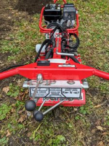 Rototilling is one method of turning up the soil before planting. We rototill the vegetable and flower gardens every year – regular tilling over time improves the soil structure.