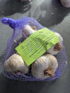 Among the many varieties we are planting - Kettle River garlic produces very large bulbs, sometimes up to four inches in diameter. Kettle River also has plump cloves with flakey, white outer wrappers. This variety is rich in flavor, gives off medium heat, and provides a smooth and subtle finish.
