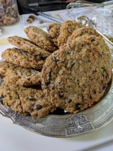 And don't forget to put out some cookies when guests arrive at your holiday gathering. Everyone will love this rendition of the Kitchen-Sink Cookie from my book, "Martha Stewart's Cookie Perfection". These are filled with dried fruit, toasted nuts, chocolate, rolled oats, and coconut flakes.