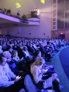 The theatre was filled. Other inductees included novelist George R. R. Martin, Olympic gymnastics medalist Lauren Hernandez, and former New York Giants football player, Bart Oates.