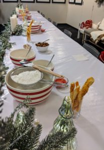 Each guest was set up with everything they needed to decorate cookies - the bowls and tools are also from my Collection exclusively at Macy's.