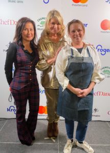 The same night, I attended the ChefDance Dinner. Here I am with Mimi and Chef Melissa Perello, best known for holding a Michelin star at her San Francisco restaurant, Frances. And guess what? She is from my hometown of Nutley, New Jersey. Mimi presented me with the ChefDance "Living Legend" award on this night.